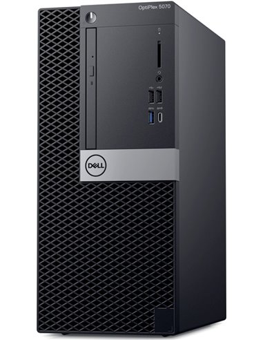 Персональный компьютер Dell Optiplex 5070 MT Core i5-9500 (3,0GHz) 8GB (1x8GB) DDR4 256GB SSD Intel UHD 630 TPM Linux 3 years NB